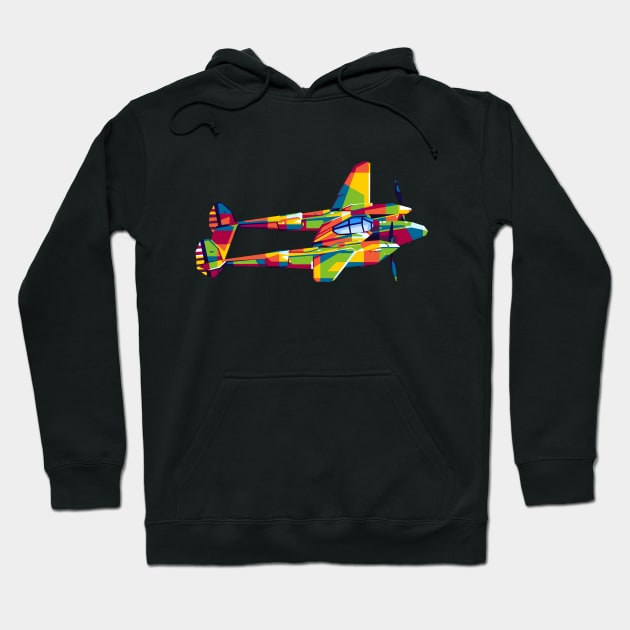 P-38 Lightning Hoodie by wpaprint